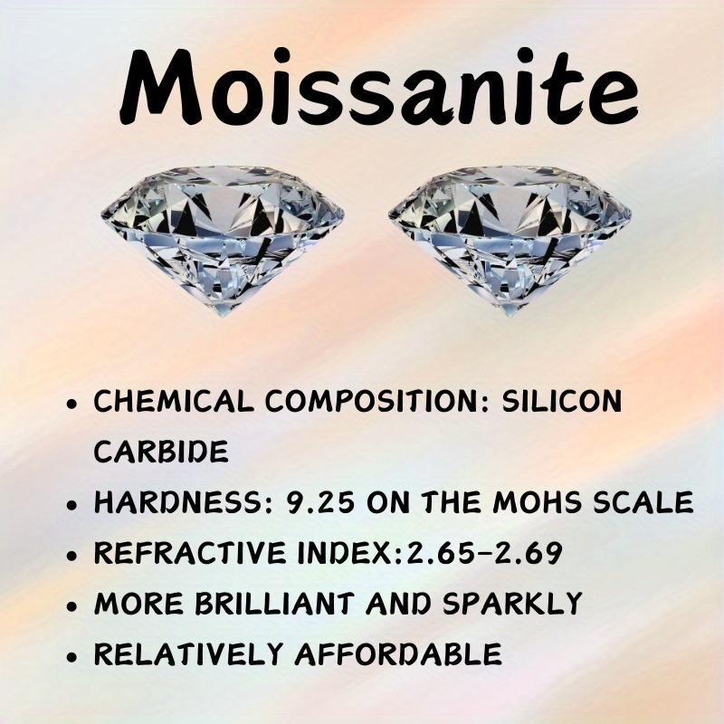 1.0 Carat Stainless Steel Moissanite Necklace